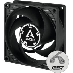 Ventilator P8 PWM PST 200-3000 RPM 4 Pin 80x80x25 mm negru 1buc ARCTIC ACFAN00154A-1