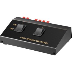 Comutator difuzor pentru conectare 2x boxe max 200W la amplificator si 100W x2 difuzor sau 50W x4 difuzor Goobay