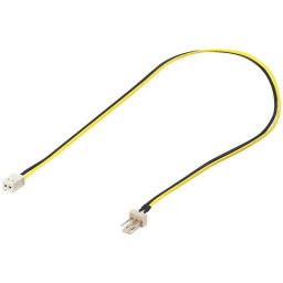 Cablu adaptor de alimentare PC tata 3 pini la 2 pini mama 0.3m Goobay