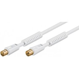 Cablu antena ecranat tata-mama 1.5m alb Goobay
