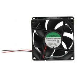 Ventilator 12V 3000RPM 34dB 220mA 80x80x25cm cu 2 fire 1.7W pe lagar Vapo Sunon