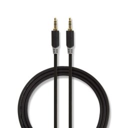 Cablu audio Jack stereo 3.5 mm tata - 3.5 mm tata 1m Nedis