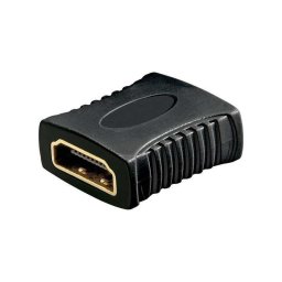 Adaptor HDMI mama-mama contacte aurite negru