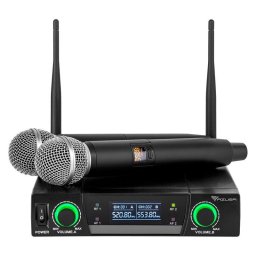 Sistem wireless cu doua microfoane UHF JU-822 Azusa
