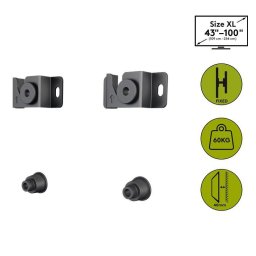 Kit de montare suport de perete pentru TV ecran 37-70 interfata de montare pana la 800 x 600 mm Goobay