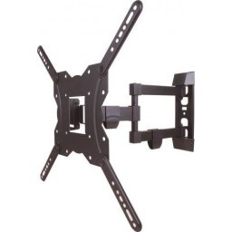 Suport TV LCD de perete 23-55 inch reglabil 3 brate + cablu HDMI + solutie de curatat Well
