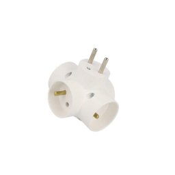 R-48/Z Conector AC supply splitter Layout 2P+PE white TIMEX-ELEKTRO