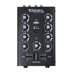 MIXER 2 canale cu BLUETOOTH si USB ibiza