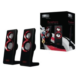 Set 2 difuzoare Purephonic USB 2.0 20W rosu SWEEX