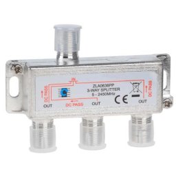 Spliter 3 iesiri cu Power Pass 5-2450Mhz Cabletech