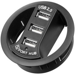Hub 3x USB 2.0 pentru birou Goobay