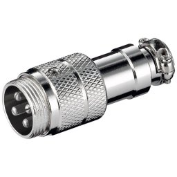 Mufa microfon XLR tata 4 pini pe fir Goobay