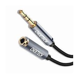 Cablu audio Jack stereo Choetech AUX001 3.5 mm tata - 3.5 mm mama 2m negru