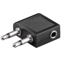 Adaptor Jack de casti 3.5 mm pentru avion Goobay