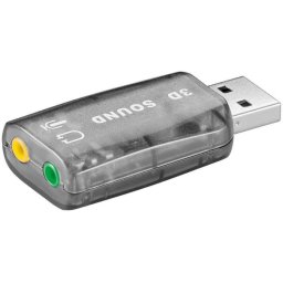 Placa sunet USB la 2 x 3.5 mm stereo Goobay