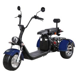 TRICICLETA ELECTRICA, 3000W, MAX. 45 KM/H, AUTONOMIE 50KM, HECHT COCIS MAX BLUE