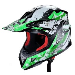 Casca De Protectie Pentru Motociclete Si Atv-Uri, Culoare Verde, Marime Xs, Hecht54915Xs