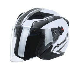 CASCA DE PROTECTIE PENTRU SCUTERE SI MOTOCICLETE, CULOARE ALBA, MARIME XL, HECHT51627XL