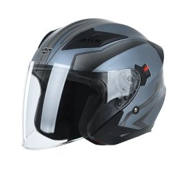 CASCA DE PROTECTIE PENTRU SCUTERE SI MOTOCICLETE UNGHIULAR, CULOARE ALBASTRA, MARIME XS, HECHT52627XS