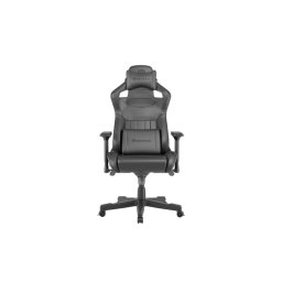 Scaun gaming Genesis Nitro 950, material piele ecologica, reglabil pe inaltime, greutate maxima suportata 150 kg, inaltime scaun reglabil 50 - 55 cm, spatar ajustabil 160°, dimensiuni roti 60mm, echipat cu piston cu gaz clasa 4, manere 4D, negru