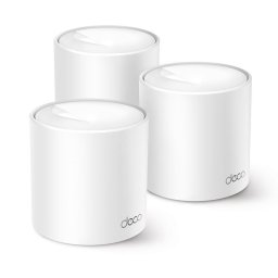 AX1500 Whole Home Mesh Wi-Fi 6 System SPEED: 300 Mbps at 2.4 GHz + 1201 Mbps at 5 GHz SPEC: Internal Antennas, 2× Gigabit Ports (WAN/LAN auto-sensing) FEATURE: Deco App, Router/AP Mode, IPv6, IPTV, Parental Controls, QoS, OFDMA, MU-MIMO, 1024-QAM, WPA3, B