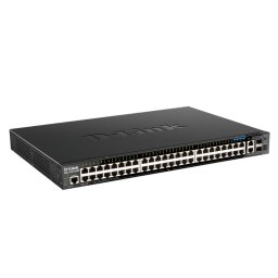 Switch D-Link DGS-1520-52MP, 48 porturi Gigabit, 2 porturi SFP+, Capacity 80Gbps, 16K MAC, 17" Rackmount, 1*fan