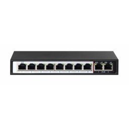 Extralink CERES PoE Switch 8x 100Mb/s PoE/PoE+ 2x RJ45 Uplink 100Mb/s 96W