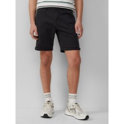 Q/S by s.Oliver Pantaloni scurti chino barbati, John, cu talie medie si croiala Regular fit, Negru (SELECTATI MARIMEA: 38)