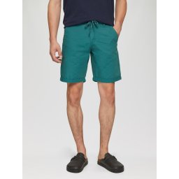 Q/S by s.Oliver Pantaloni scurti barbati chino, Jhon cu croiala Regular fit si talie medie, Verde (SELECTATI MARIMEA: 32)
