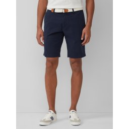 s.Oliver Pantaloni scurti barbati chino, Phoenix cu talie medie si croiala Regular fit, Bleumarin inchis (SELECTATI MARIMEA: 32)
