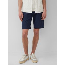 s.Oliver Pantaloni scurti barbati chino, Detroit, din amestec de in si bumbac, Regular Fit, Bleumarin inchis (SELECTATI MARIMEA: 31)