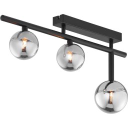 Jupiter 1907 - Lustră aplicată NEPTUN 3xG9/14W/230V negru/gri fumuriu