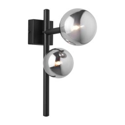 Jupiter 1909 - Aplica de perete NEPTUN 2xG9/14W/230V, negru/gri fumuriu
