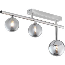 Jupiter 1901 - Lustră aplicată NEPTUN 3xG9/14W/230V crom mat/gri fumuriu