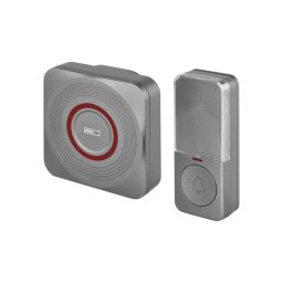Sonerie wireless de priză GoSmart 230V + 1xCR2032, gri, Wi-Fi