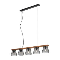 Briloner 4077-055 - Lustră pe cablu WOOD & STYLE 5xE14/25W/230V