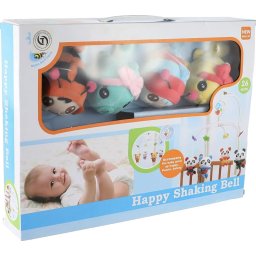 Carusel Muzical Rotativ pentru Patut Bebe cu 4 Figurine Plus