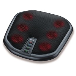 Aparat de masaj Shiatsu pentru spate si picioare Beurer FM 70, 36W,18 terminatii, 3 viteze, Incalzire, Husa, Negru