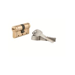 Cilindru usa cu dubla intrare Trafic 12, 30x30mm, nichelat, anti-ruptura, anti-intepare, anti-ruptura, 5 chei