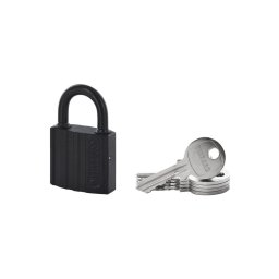 Lacat din otel cimentat Black lock, 32 mm, 5 chei