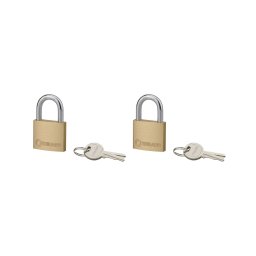 Set de 2 lacate Type 1+, 40 mm, arc din otel, 2 chei/lacat, se deschid cu aceeasi cheie