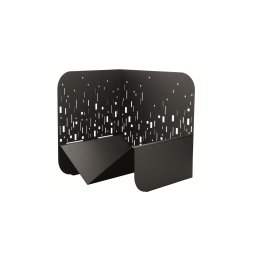 Suport pentru lemne semineu negru pentru interior si exterior Bristol, otel, 433x500mm