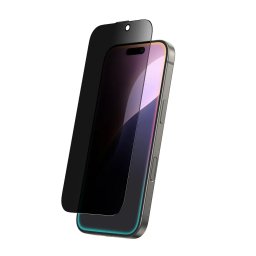 Folie de sticlă securizată cu protecție a confidențialității AmazingThing Titan Privacy pentru Apple iPhone 16