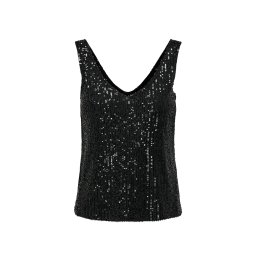 ONLY Top Onlana S/L V-Neck Sequins Jrs 15307926 C-N10 black