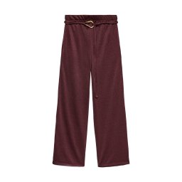 VERO MODA Pantaloni Vmlouisa Hw Wide Jrs 10336211 19-2118 TCX winetasting