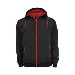 Urban Classics Geacă de primăvară-toamnă roșu / negru