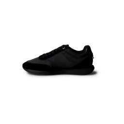 Calvin Klein Sneaker low 'Essential Retro Mixed Texture' negru / alb