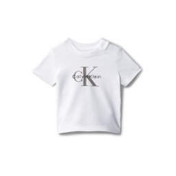 Calvin Klein Jeans Tricou gri / alb