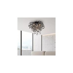 Paul Neuhaus 8091-18 - Lustru aplicat ICICLE 9xG9/40W/230V Ø 50 cm, negru