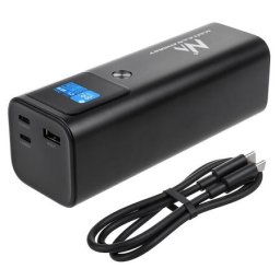 Baterie externa MCE335,140 W, negru, 2 x USB Type-C, incarcare rapida